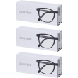 Occhiali da lettura glassio sacramento colore nero gradazione +3,0 3x1
