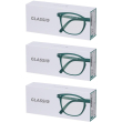 Occhiali da lettura glassio sacramento colore verde foresta gradazione