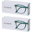 Occhiali da lettura glassio sacramento colore verde foresta gradazione