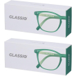 Occhiali da lettura glassio sacramento colore verde foresta gradazione