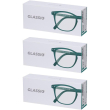 Occhiali da lettura glassio sacramento colore verde foresta gradazione