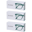 Occhiali da lettura glassio sacramento colore verde foresta gradazione