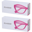 Occhiali da lettura glassio santa clara colore rosa gradazione +2,5 1
