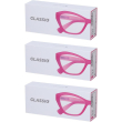 Occhiali da lettura glassio santa clara colore rosa gradazione +2,5 1