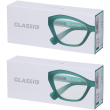 Occhiali da lettura glassio santa clara colore verde foresta gradazion