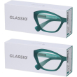 Occhiali da lettura glassio santa clara colore verde foresta gradazion