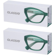 Occhiali da lettura glassio santa clara colore verde foresta gradazion