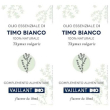 Olio essenziale vaillant timo bianco 2x10 ml essenziale