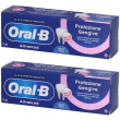Oral-b advanced dentifricio protezione gengive 2x75 ml