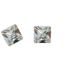 Orecchino carre 6mm crystal