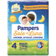 Pampers sole & luna taglia maxi 7-18 kg 18 pezzi
