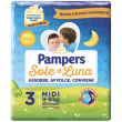 Pampers sole & luna taglia midi 4-9 kg 20 pezzi