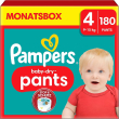 Pannolini pampers taglia 4 (9-15 kg) baby-dry 180 pz