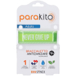 Parakito bracciale antizanzare ricaricabile adulti never give up verde