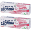 Pasta del capitano dentifricio baking soda 2x100 ml collutorio