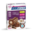 Pesoforma linea alimentazione dietetica 12 barrette cioccolato cuore cocco