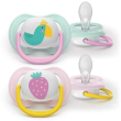 Philips avent succhietti air 0-6m rosa pappagallo e fragola 2 pezzi