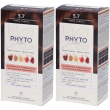 Phyto color kit 5,7 castano chiaro tabacco set da 2 2x1 pz
