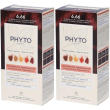 Phyto paris kit colorazione permanente castano rosso intenso ciliegia