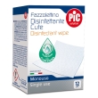 pic solution fazzolettino disinfettante - salviettine monouso con clorexidina per la cute, 12 pezzi