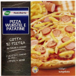 Pizza wurstel e patate 1000 g surgelata | pizza famiglia 1 kg ricca e gustosa pronta da cuocere al forno