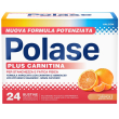 Polase plus carnitina integratore di sali minerali per contrastare stanchezza e affaticamento gusto arancia e mandarino 24 bustine