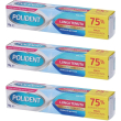 Polident lunga tenuta adesivo per protesi dentale set da 3 3x70 g past