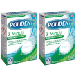 Polident tripla 3 minuti pulitore protesi set da 2 2x66 pz compresse e