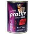 Prolife cane grain free sensitive adulto medium&large manzo & patate lattina 400 gr