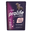 Prolife grain free maiale con patate cibo umido per cani adulti taglia mini bustina 100g prolife