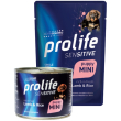 Prolife sensitive agnello fresco con riso cibo umido per cuccioli taglia piccola bustina 100g prolife