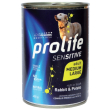 Prolife sensitive coniglio con patate cibo umido per cani adulti taglia media/grande lattina 400g 197b