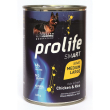 Prolife smart pollo fresco con riso cibo umido per cani adulti taglia medio/grande lattina 400g 197b