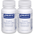 Pure encapsulations enzimi digestivi ultra 30 capsule set da 2 2x16 g