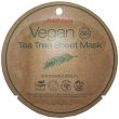 Purederm - maschera viso idratante anti imperfezioni vegana al tea tree confezione 1 pezzo