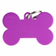Purple bone medaglietta per collare in alluminio xl