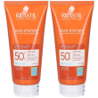 Rilastil sun system latte vellutato spf 50+ set da 2 2x200 ml
