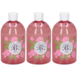 Roger & gallet gel doccia di benessere rose 3x500 ml