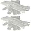 Safety guanti in filo di cotone 2x2 pz