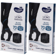 Sauber pharma uomo calza dryarn 70 denari colore fantasia taglia l/xl