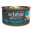 Schesir gatto after dark grain free pate' adult pollo uova di quaglia 80gr (lattina)