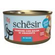 Schesir gatto salsa grain free sardine con salsa di aragosta 70gr (lattina)