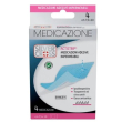 Silver cross actistrip medicazione adesiva impermeabile trasparente e ultra-sottile 7,5 x 10 cm, 4 medicazioni