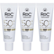 Soleil protect fluido viso uniformante anti macchie spf50+ 3x50 ml