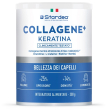Stardea collagene + keratina polvere - integratore alimentare a base di collagene marino, cheratina, selenio, rame e zinco. salute dei capelli - polvere 300 gr.