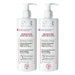 Svr sensifine dermo-nettoyant set da 2 2x400 ml gel detergente