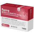 T-rex ferro bisglicinato 30mg integratore con acido folico e vitamina b2, 160 compresse