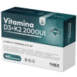 T-rex vitamina d3 + vitamina k2 integratore ad alto dosaggio per cuore e ossa, 160 compresse