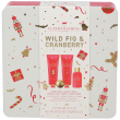 The luxury bathing company set regalo fico selvatico e mirtillo rosso
