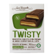 Tomasello twisty biscotto farcito con crema al mou mou e copertura al latte prodotto artigianale senza glutine 4 pezzi